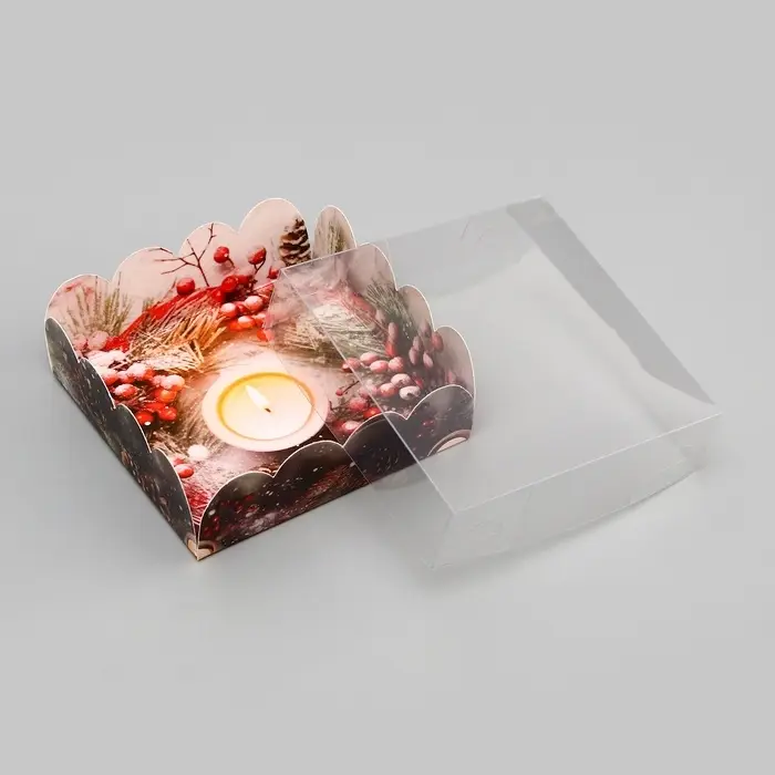 Коробка для печенья, &laquo;Волшебного Нового года&raquo;, 9&times;9&times;3 см, Новый год