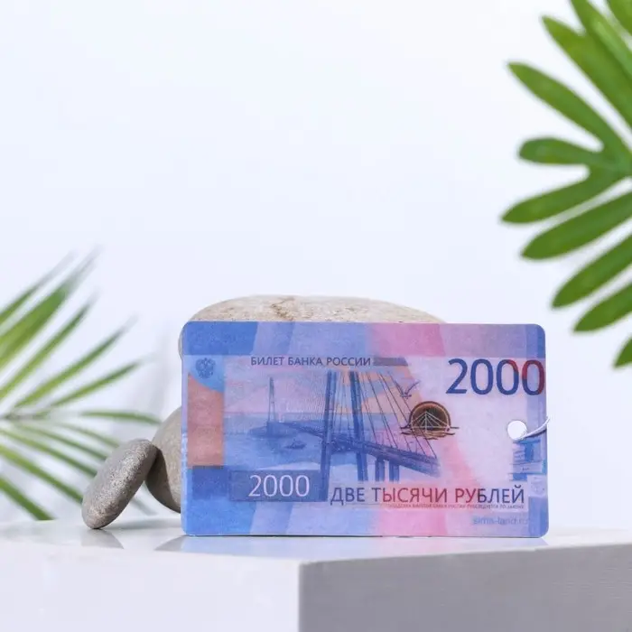 Ароматизатор в авто &laquo;2000 рублей&raquo;, аромат: черный лед