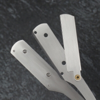 Опасная бритва, шаветт, без лезвия, 13,3 &times; 21 &times; 2,8 см, стальная, цвет серебристый