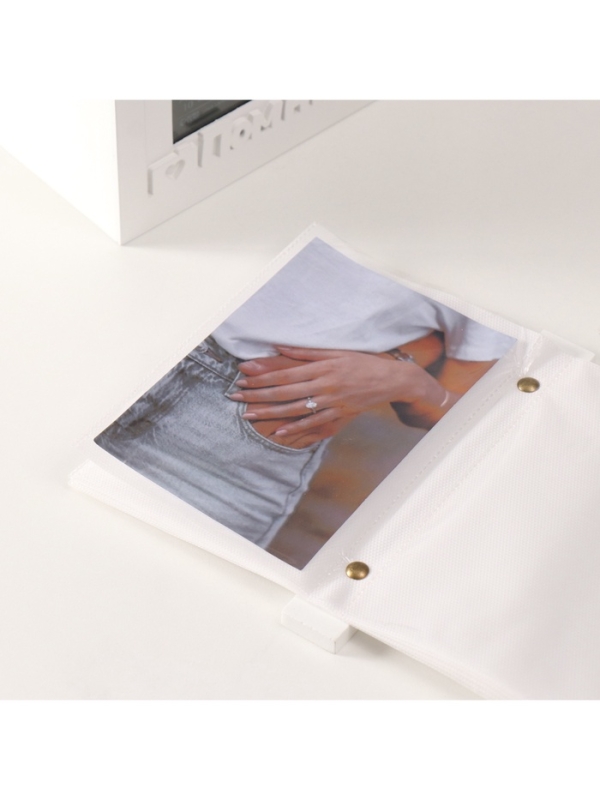 Фотоархив на 96 фото 10х15 см + рамка 10х15 см "Помнишь?" белый 20х15х12 см