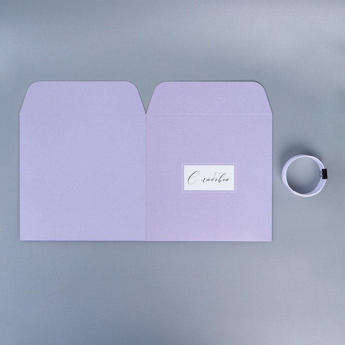 Коробка с лентами &laquo;С любовью&raquo;, 19 &times; 19 &times; 19 см