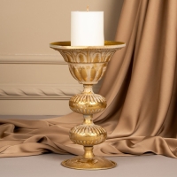 Подсвечник металл &laquo;Ярусы&raquo; для одной свечи 16 х 16 х 25 см