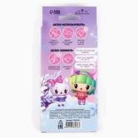 Детские накладные ногти на новый год &laquo;Новогоднее настроение&raquo;, 12 шт, подарочный набор с браслетом и заколками