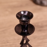 Подсвечник с колокольчиком "Ёлочка" 20 см, металл