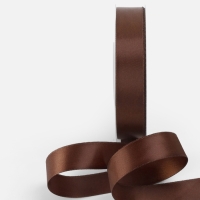 Лента атласная двухсторонняя №0850 20мм*25&plusmn;1м орехово-коричневый TR