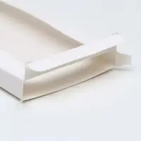 Коробка под плитку шоколада, белая, с окном 17.1&times;8&times;1.4 см