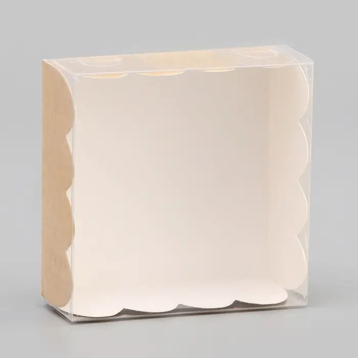 Коробка для печенья, крафт, 7&times;7&times;3 см