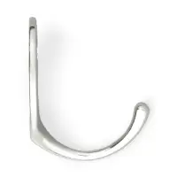 Крючок мебельный ТУНДРА TKO004, однорожковый, хром
