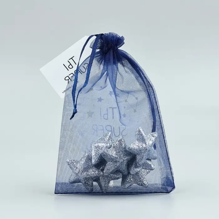 Мешочек подарочный из фатина с термонаклейкой &laquo;Ты Супер&raquo;, 11 х 16 см +/- 1.5 см