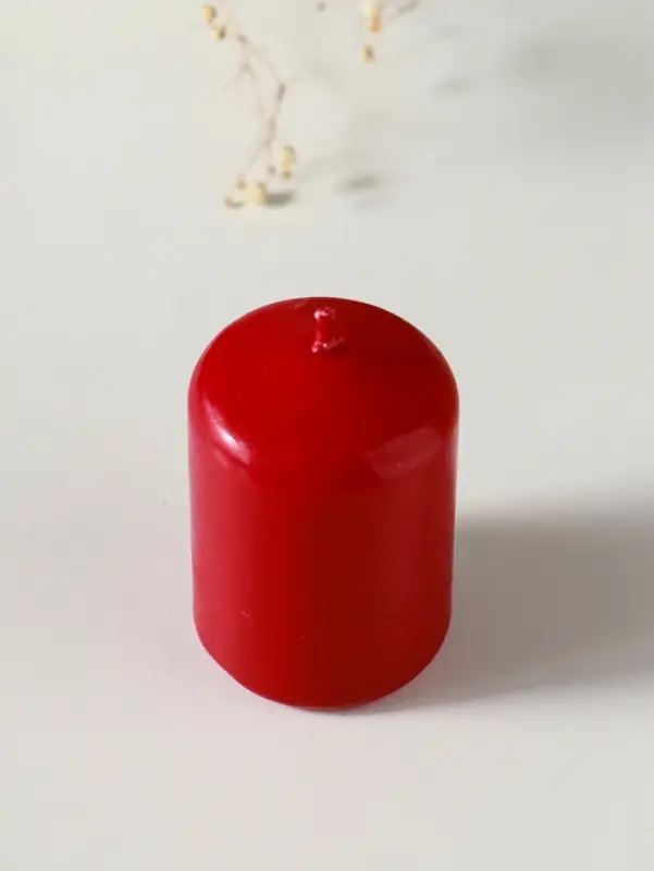 Свеча-цилиндр 4х6 см, 70 гр, бордовый