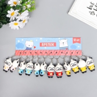 Брелок резина "Панда с фотоаппаратом" МИКС 2,3х3,3х5 см