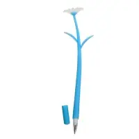 Ручка гелевая-прикол "Голубые Ромашки", меняет при ультрафиолете