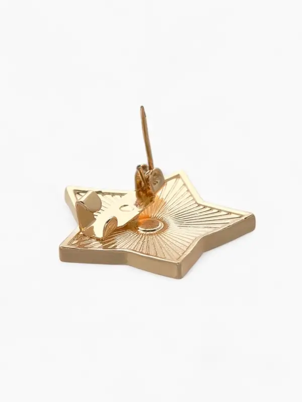 Значок &laquo;Звезда Серп и молот&raquo;, 2.5 см, цвет красный в золоте