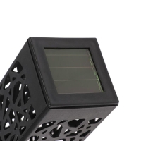 Садовый светильник на солнечной батарее &laquo;Ажурный&raquo;, 6&times;29&times;6 см, 1 LED, свечение белое