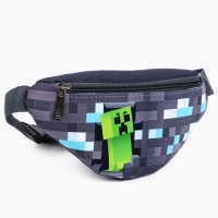 Сумка поясная детская &laquo;Пиксельный мир&raquo;, 20 х 10 х 6 см