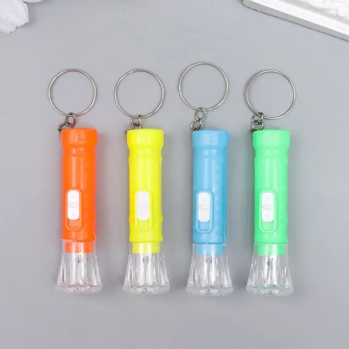 Фонарик свет на кольце "Точки" HC-107 МИКС 6,5х2,3х2,3 см