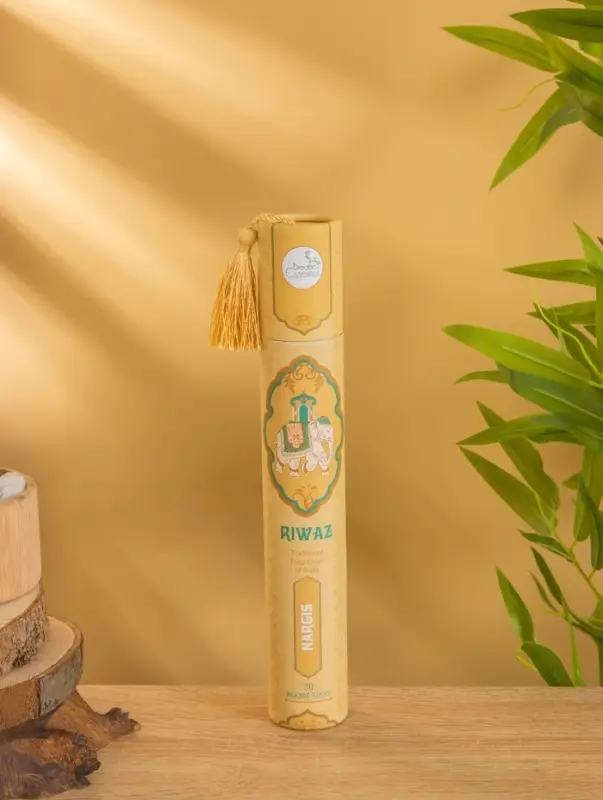 Благовония в тубусе "Нарцисс" 30 штук с деревянной подставкой