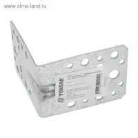 Уголок крепёжный ТУНДРА krep, 90&times;90&times;65&times;2 мм, усиленный, ГОЦ, 1 шт.