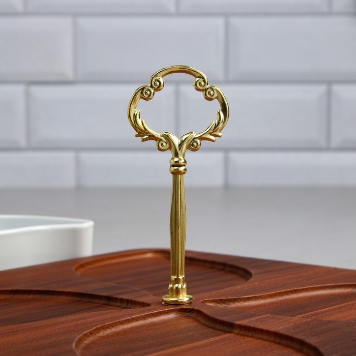 Менажница &laquo;Королевская сервировка&raquo;, 4 шт:300 мл, деревянное основание, фарфор, Иран