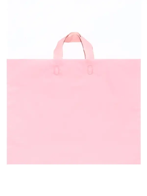 Пакет с петлевой ручкой розовый 45 х 35 х 8 см 80 мкм