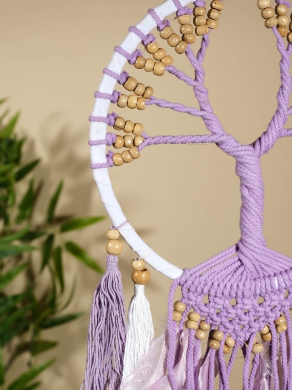 Ловец снов "Лавандовое дерево" 22х60 см.