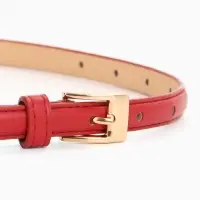 Ремень жен 02-01-01-01, Март2501, 1,3*0,3*110 см, без винта, пряж золото, 1 прокол,