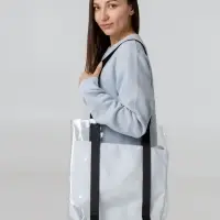 Шопер Clarity с красным органайзером, прозрачный