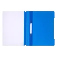 Папка-скоросшиватель Calligrata, А4, 120 мкм, синяя, прозрачный верх