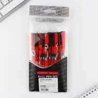 Ручка шариковая, синяя паста 0.7 мм, с колпачком, пластик &laquo;Енотики&raquo;