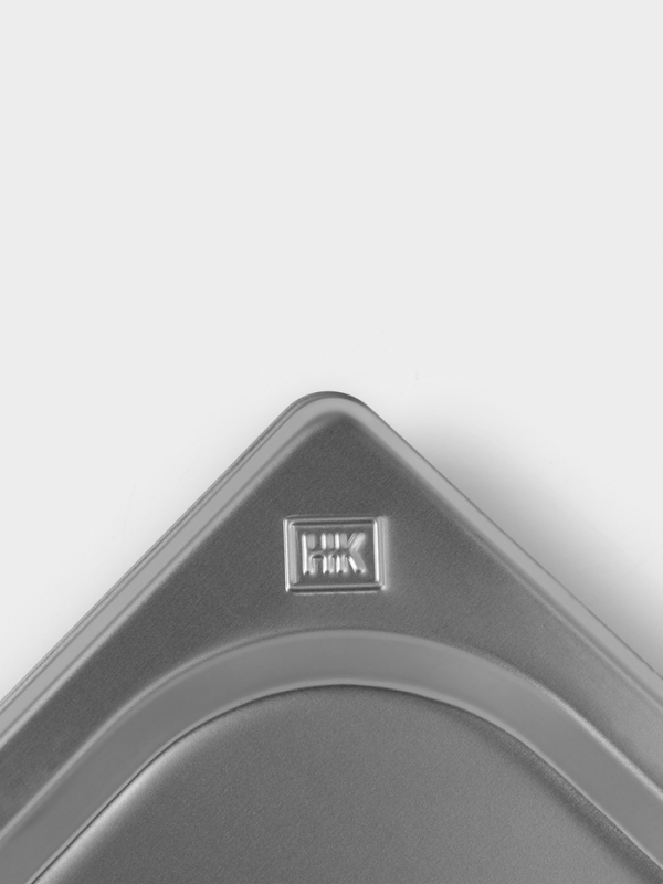 Крышка к гастроемкости 1/4 265x162 мм, толщина 0,8 мм