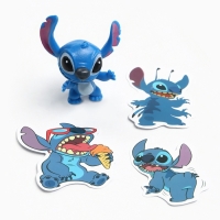 Фигурка-сюрприз &laquo;Космический друг Стич&raquo;, коллекционная, 3 стикера в комплекте