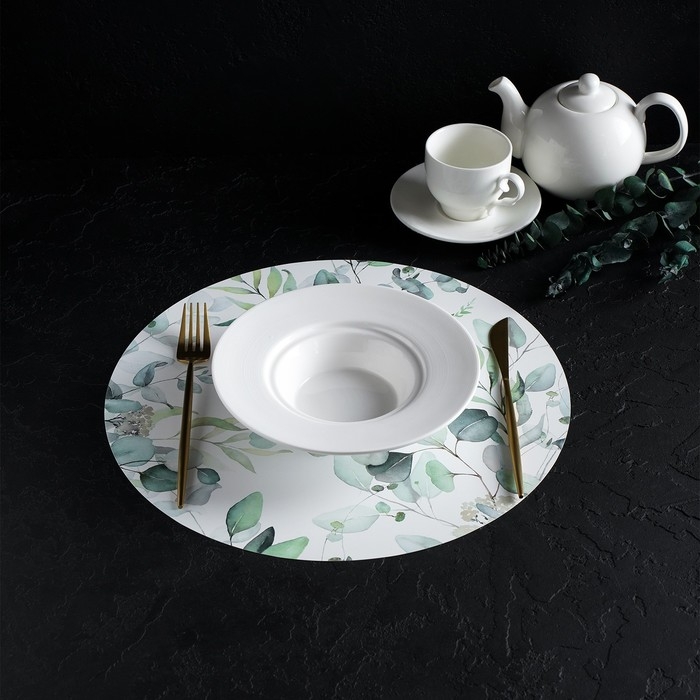 Салфетка сервировочная на стол &laquo;Акварель&raquo;, d=36 см