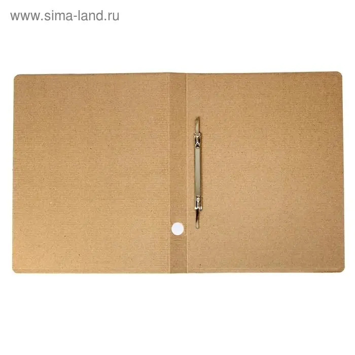 Скоросшиватель А4, Calligrata, микрогофрокартон, белый, до 300 листов, ширина корешка 30 мм