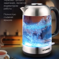 Чайник HYK-G4034 1,8л 2200Вт черный (стекло)