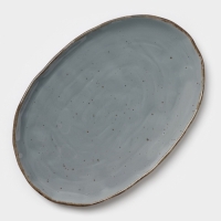 Блюдо овальное Magistro "Alpine Frost" 33см 33х22,8х2,5 цвет синий