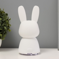 Ночник-мякиш "Зайчик" LED USB АКБ бело-желтый 13,5х11х15 см
