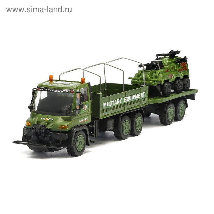 Грузовик инерционный &laquo;Военный спецназ&raquo;, с солдатами и техникой