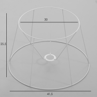 Каркас-основа абажура для торшера "Классика" Е27 42х42х26см