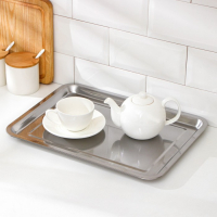 Поднос из нержавеющей стали, 40&times;30&times;2 см (+/- 1см)