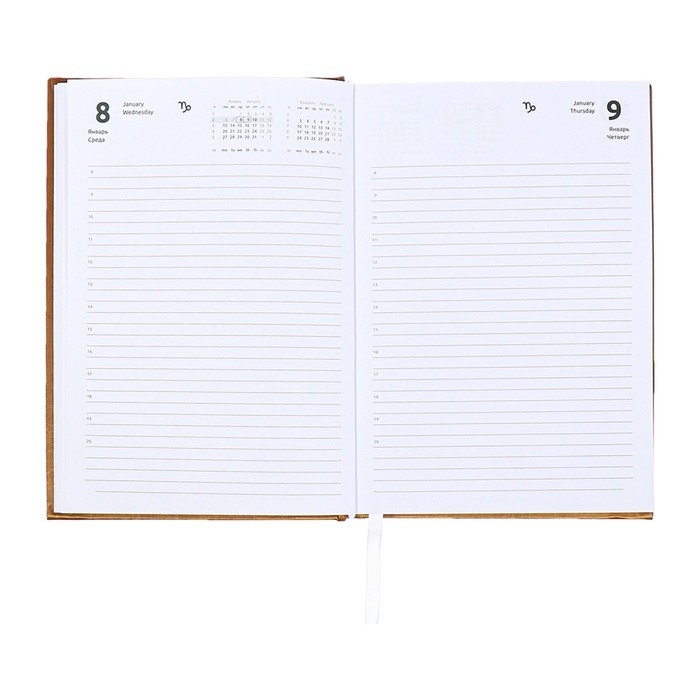 Ежедневник датированный 2024 года, А5, 176 листов, Attomex.Regent, обложка бумвинил, ляссе, блок 70 г/м2, золотой