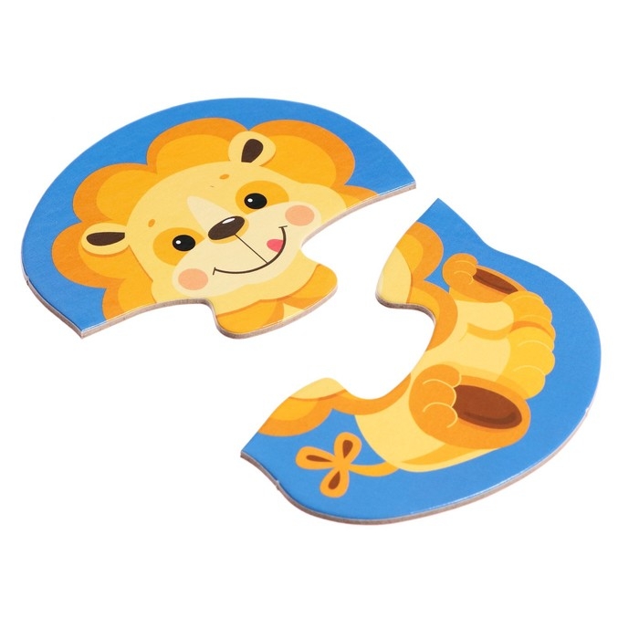 Пазл контурный &laquo;Дикие животные&raquo;, 8 штук