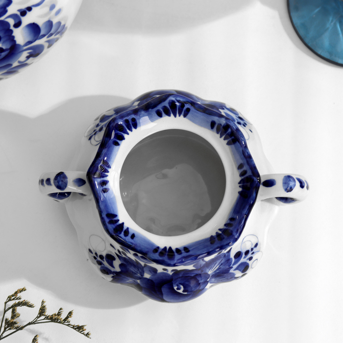 Сахарница &laquo;Анимон&raquo;, 7&times;7&times;14 см, гжель