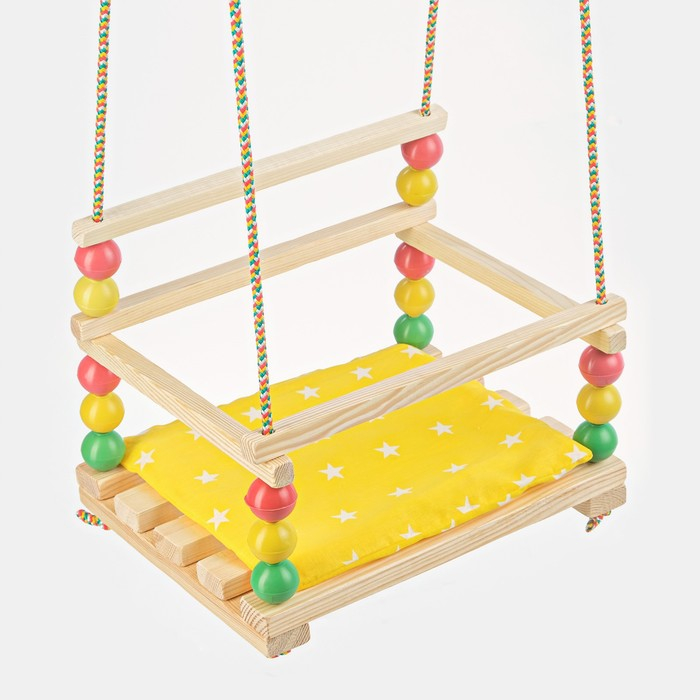 Подвесное кресло для игровой площадки с мягкой сидушкой, "Ветерок", сиденье 34х28 см