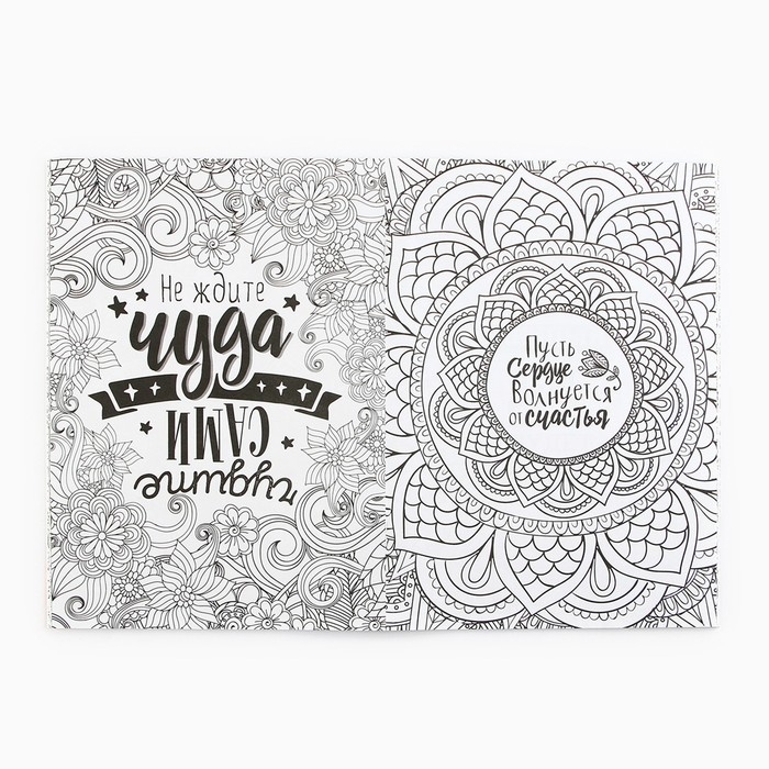 Раскраска - антистресс, альбом &laquo;Следуй за мечтой&raquo; 48 стр.