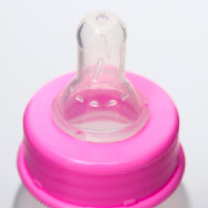 Бутылочка для кормления 3 в 1 &laquo;Чудесная малышка&raquo;, в комплекте ложка и носик-поильник, 150 мл, от 6 мес., цвет розовый