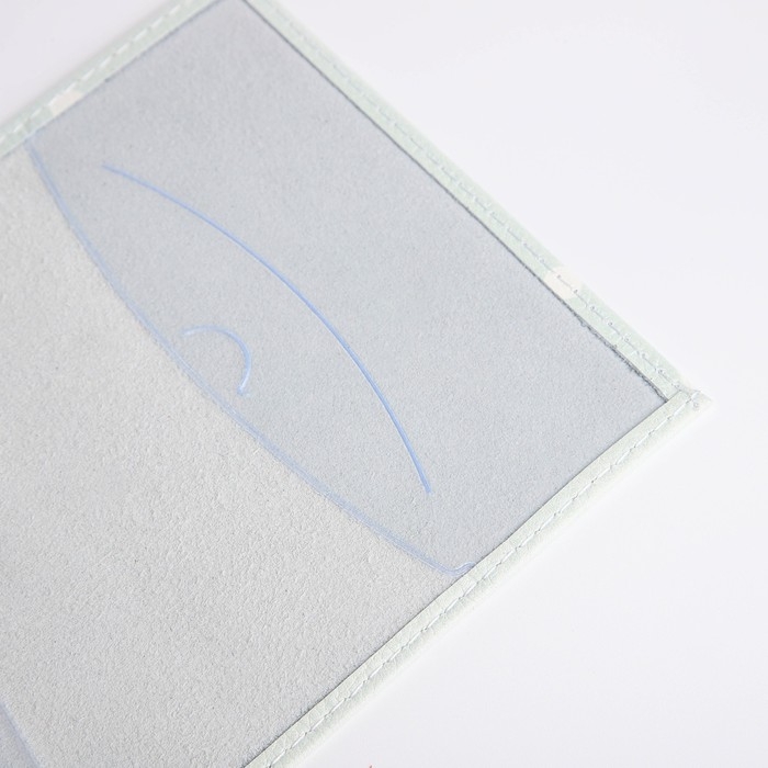 Обложка для паспорта, цвет мятный