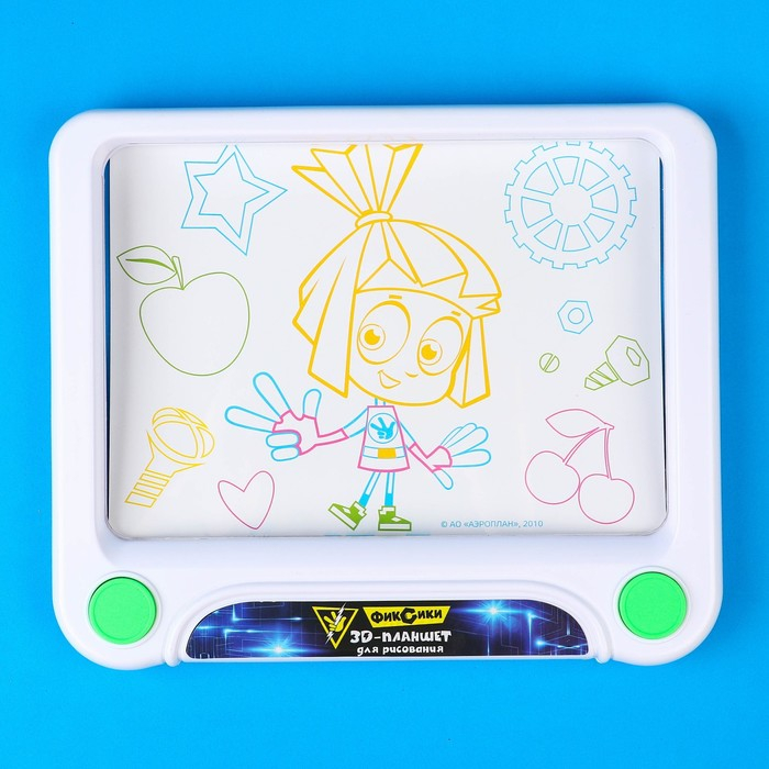 3D-планшет для рисования &laquo;Фиксики: Фикси планшет&raquo;, неоновые маркеры, световые эффекты, с карточками