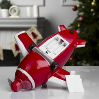 Светодиодная фигура &laquo;Самолёт&raquo; 23 &times; 13.5 &times; 22 см, полистоун, батарейки АААх3 (не в комплекте), USB, свечение мульти