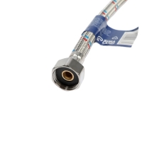 Подводка гибкая для воды ZEIN, 1/2", гайка-гайка, 60 см, с ключом для монтажа