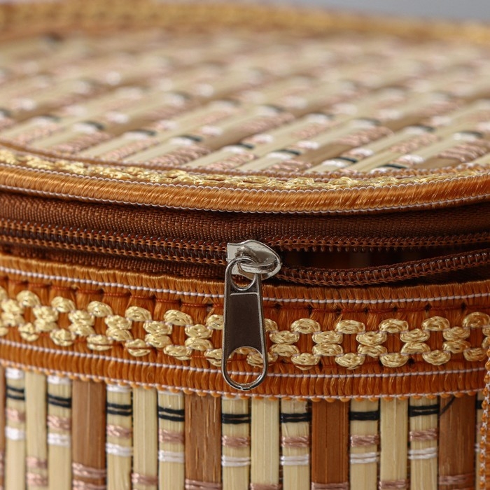 Корзина для хранения Доляна Nature, 14&times;14&times;13, бамбук